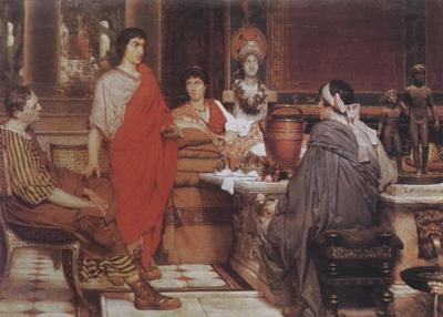 Alma-Tadema, Sir Lawrence Catullus at Lesbia's (mk23)